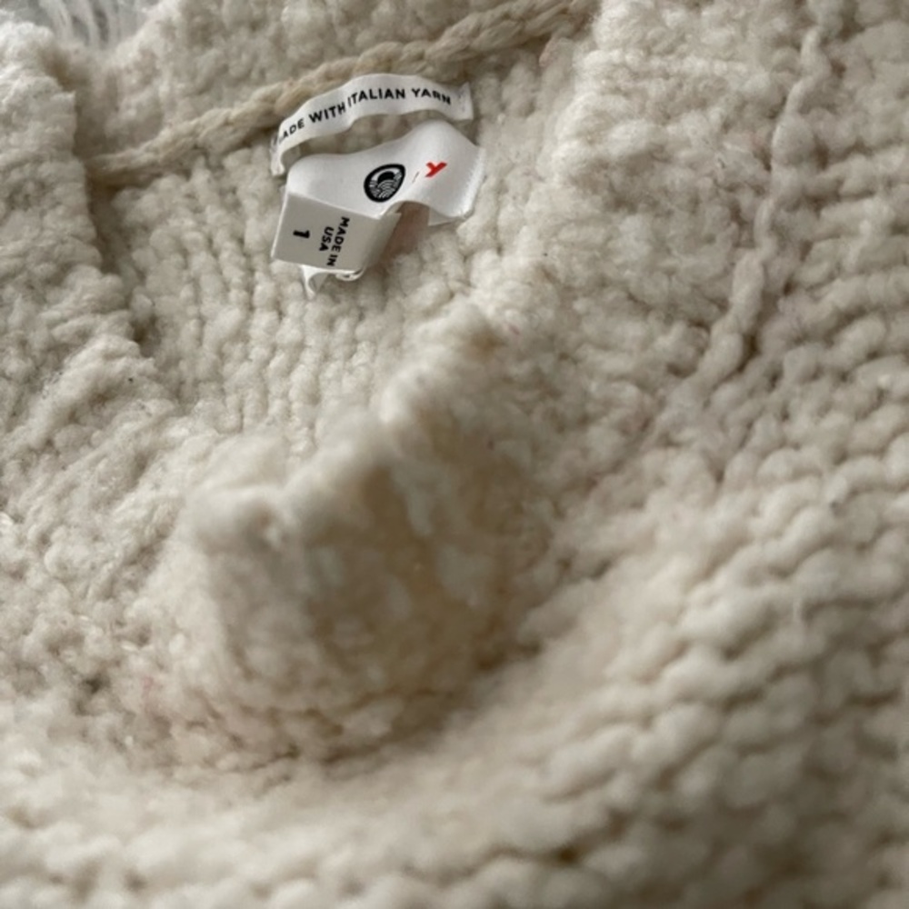 Sundry oversized Italian yarn wool heart sweater - Picture 5 of 7